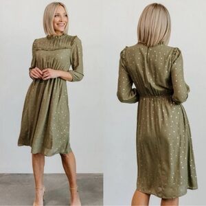 Baltic Born Olive Long Sleeve Dress